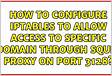 How to allow a port in iptables